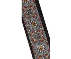 Stagg Terylene Strap Mandala Blue