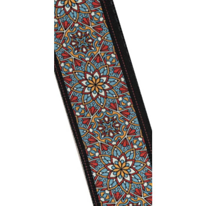 Stagg Terylene Strap Mandala Blue