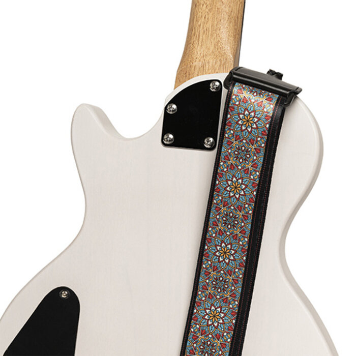 Stagg Terylene Strap Mandala Blue