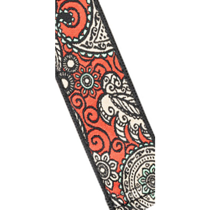 Stagg Woven Strap Paisley 1 Red
