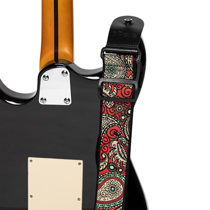 Stagg Woven Strap Paisley 1 Red