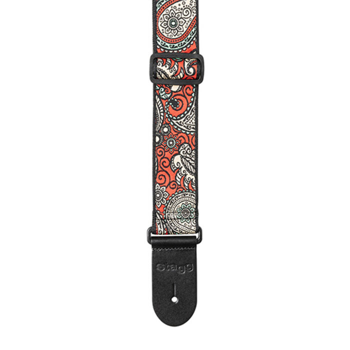 Stagg Woven Strap Paisley 1 Red