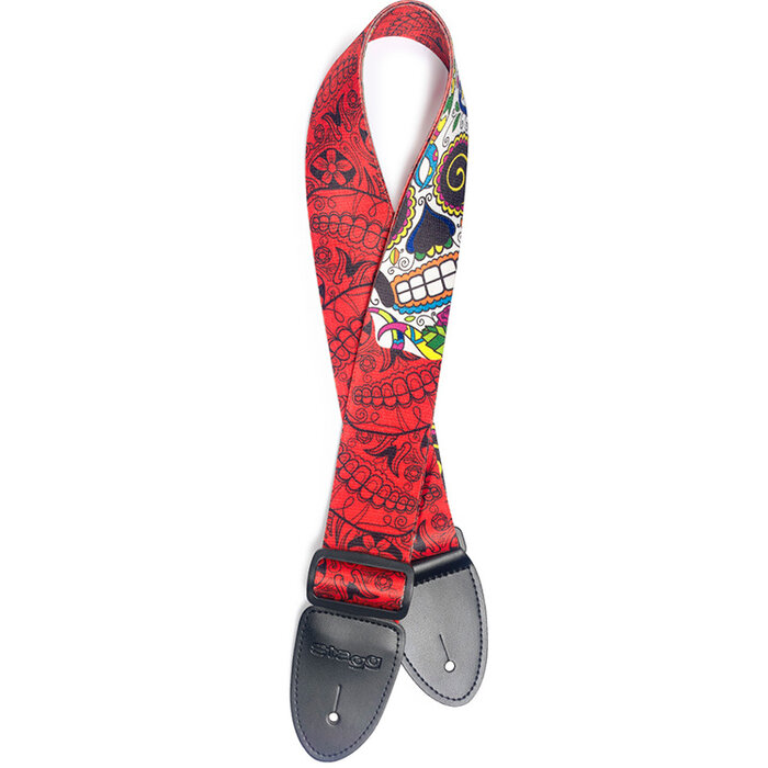 Stagg Terylene Strap Mex SK Red