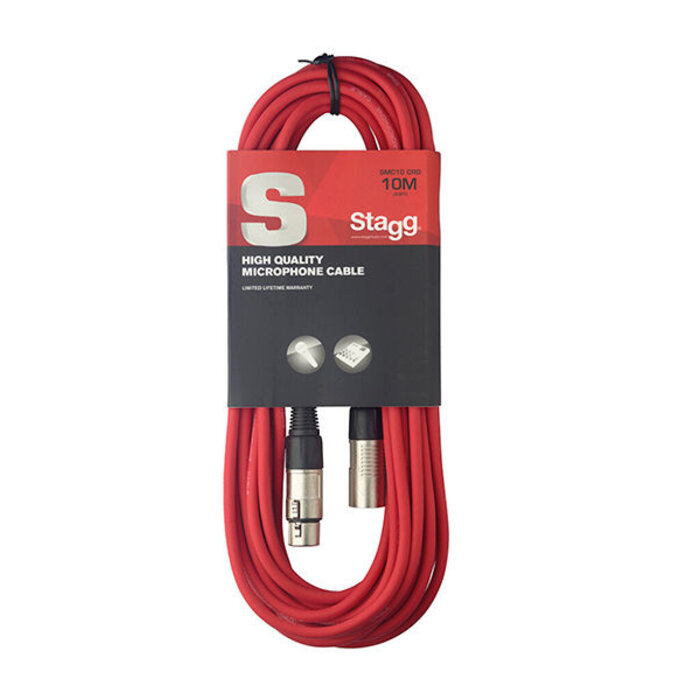 Stagg 10M/33F Red Mic CBL XLRfâˆ’Xlrm