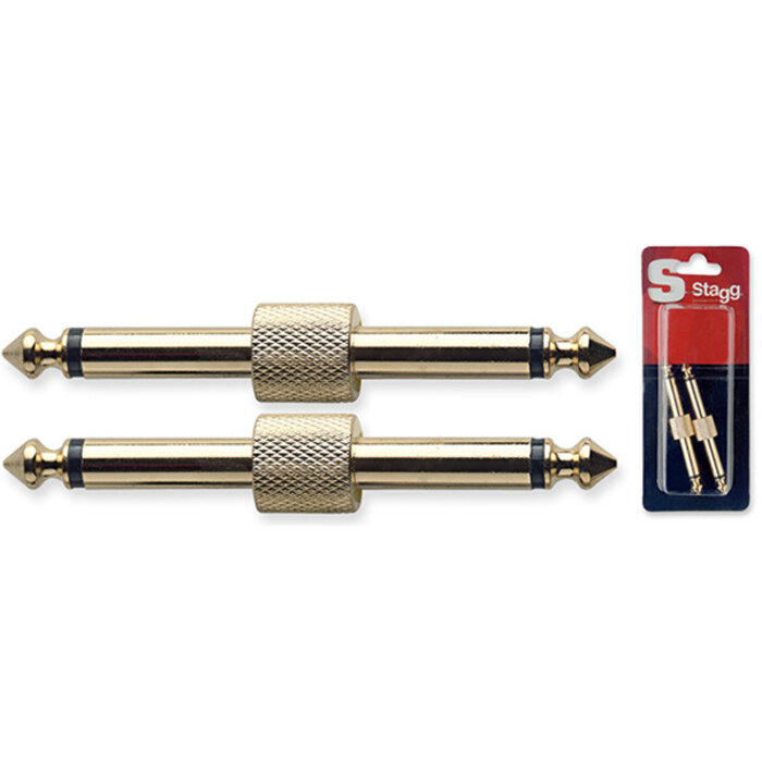 Stagg 2 M. Jack/Male Jack Adapt - Gold