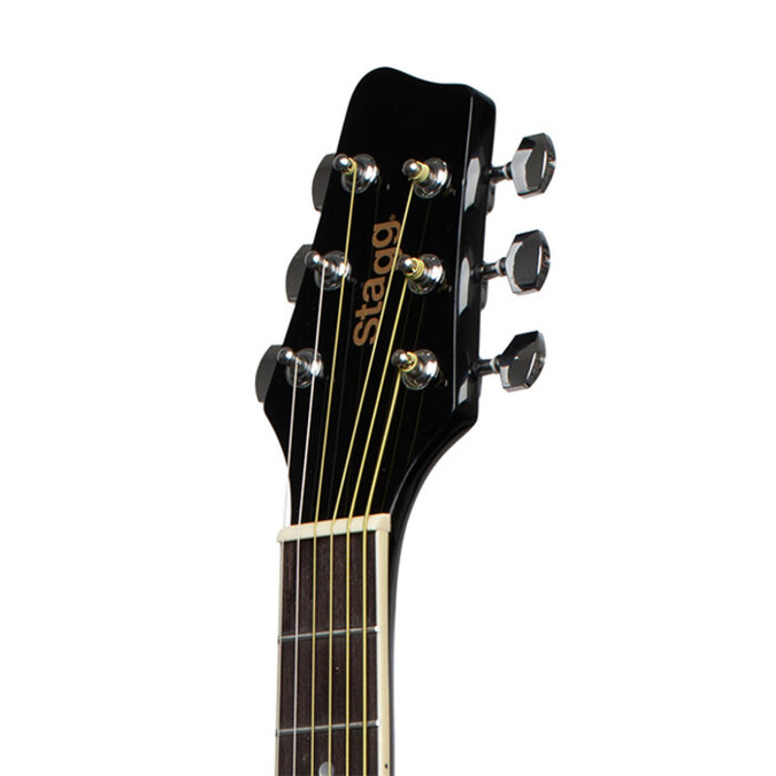 Stagg 3/4 Dreadnought Acoustic Guitar Lefthand Black