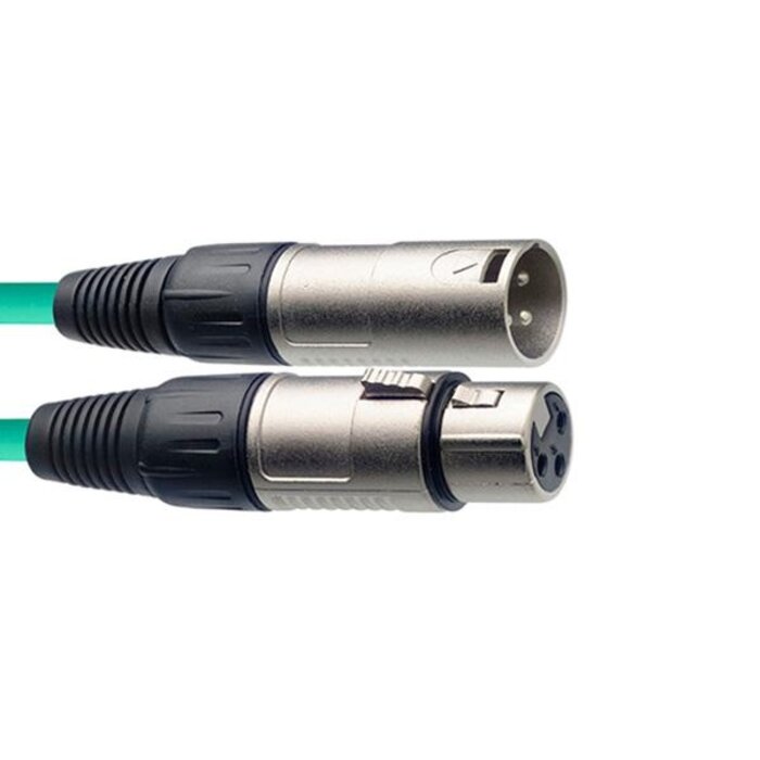 Stagg 3M/10F Green Mic Cbl Xlrfâˆ’Xlrm
