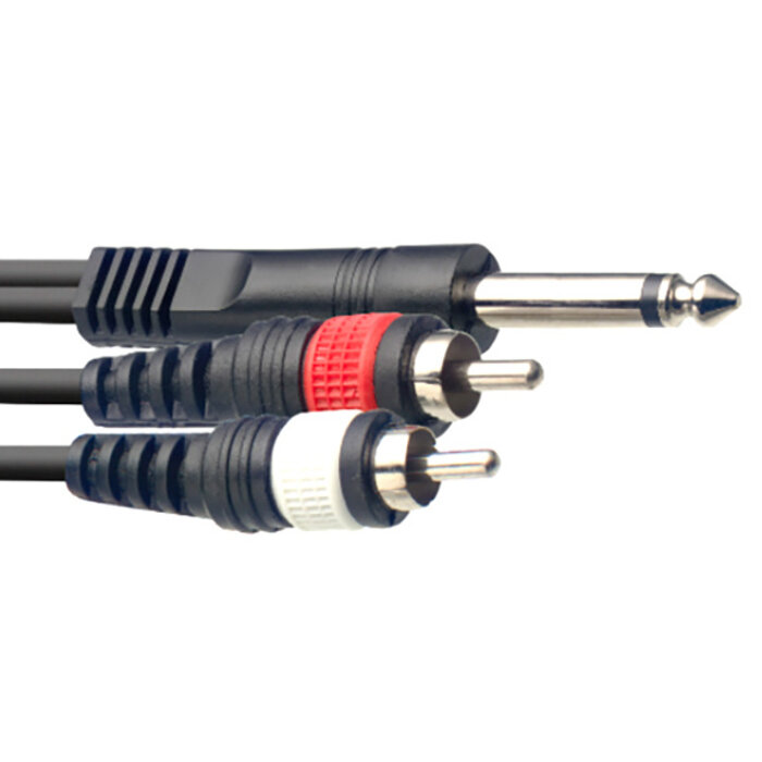 Stagg 3M/10Ft Split Mld Plugâˆ’2Rcam