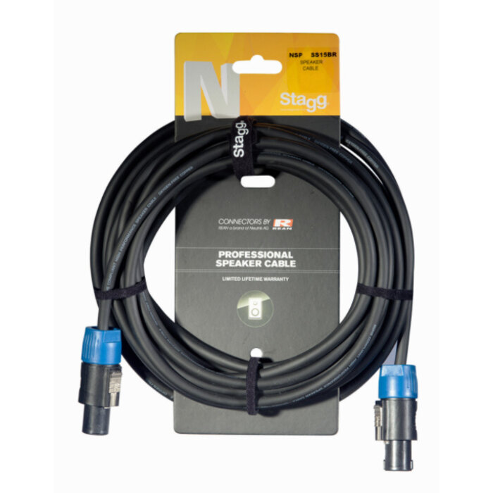 Stagg 6M/20F-1.5 Cable Sp-Sp 4P/2W Dlx