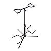 Stagg Black Stand For 2 Guitar