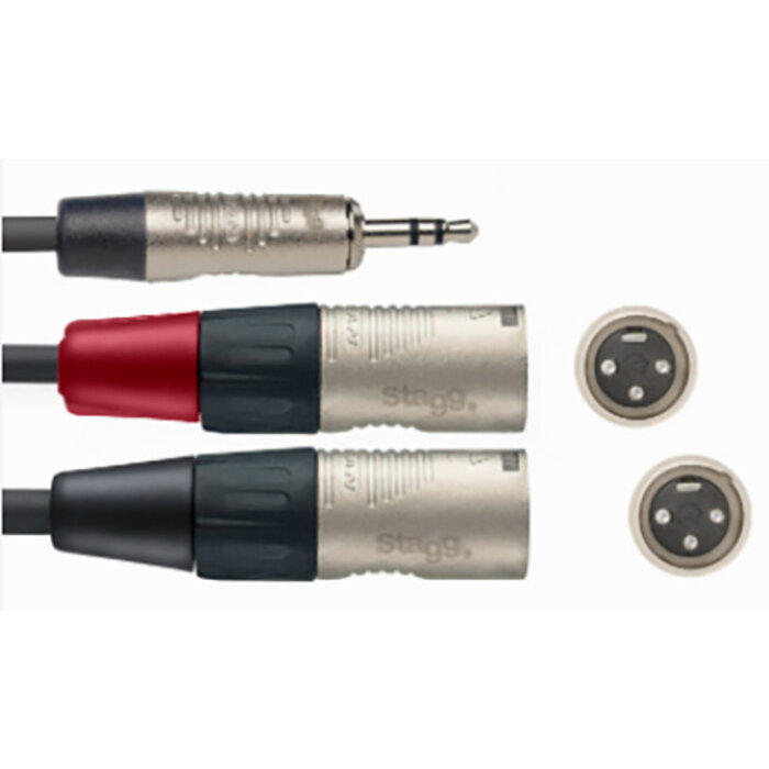 Stagg Cable 3M/10F Split Minst Pl 2Xlrm DL