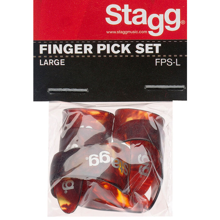 Stagg Fingers And Thumb Shell Pick Set Large