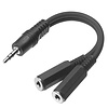 Stagg Mini Stereo Jack To Two Female Mini Mono