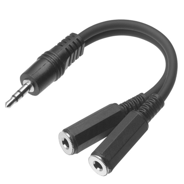 Stagg Mini Stereo Jack To Two Female Mini Mono