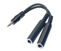 Stagg Mini Jack To Two Stereo Female Jack