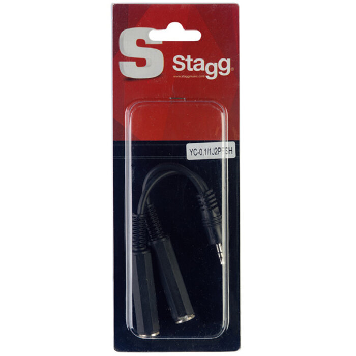 Stagg Mini Jack To Two Stereo Female Jack