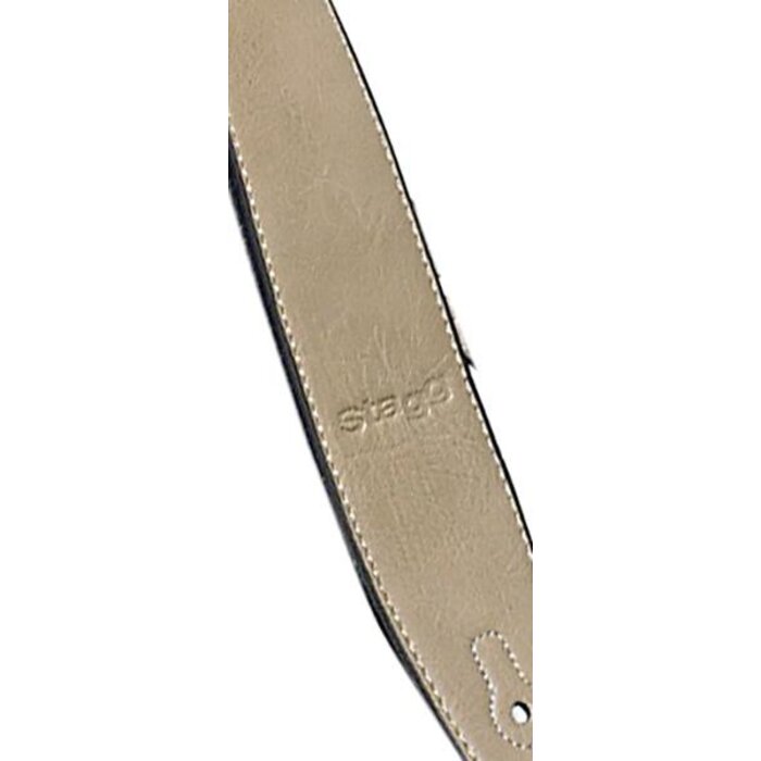 Stagg Padded Leather Strap Beige