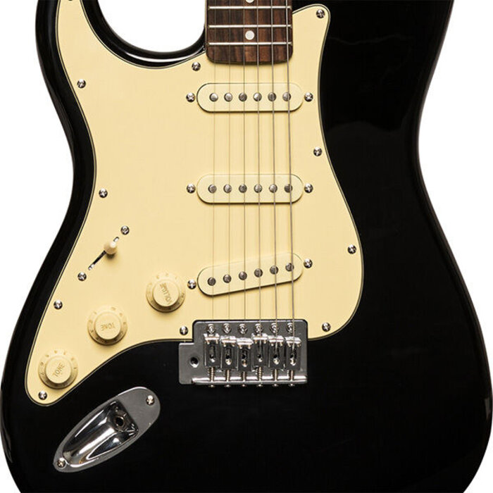 Stagg STD Serie-S 30 Electric Guitar Black Lefthand