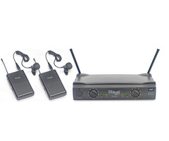Stagg SUW50LLEG UHF Wireless 2 Lavalier Microphones 863.8-864