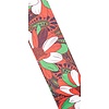 Stagg Terylen Uke Strap Flower Red