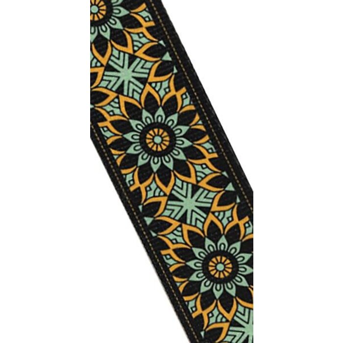 Stagg Terylene Strap Mandala Green