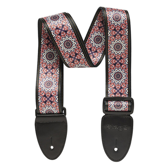 Stagg Terylene Strap Mandala Pink