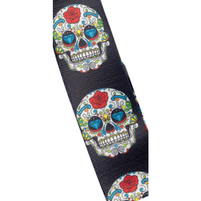Stagg Terylene Strap Mex SK Red Rose