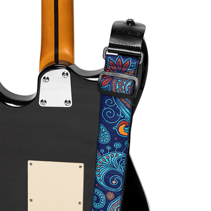 Stagg Woven Strap Paisley 2 Blue