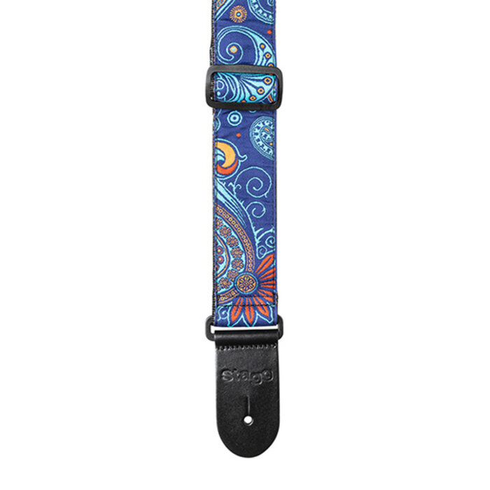 Stagg Woven Strap Paisley 2 Blue