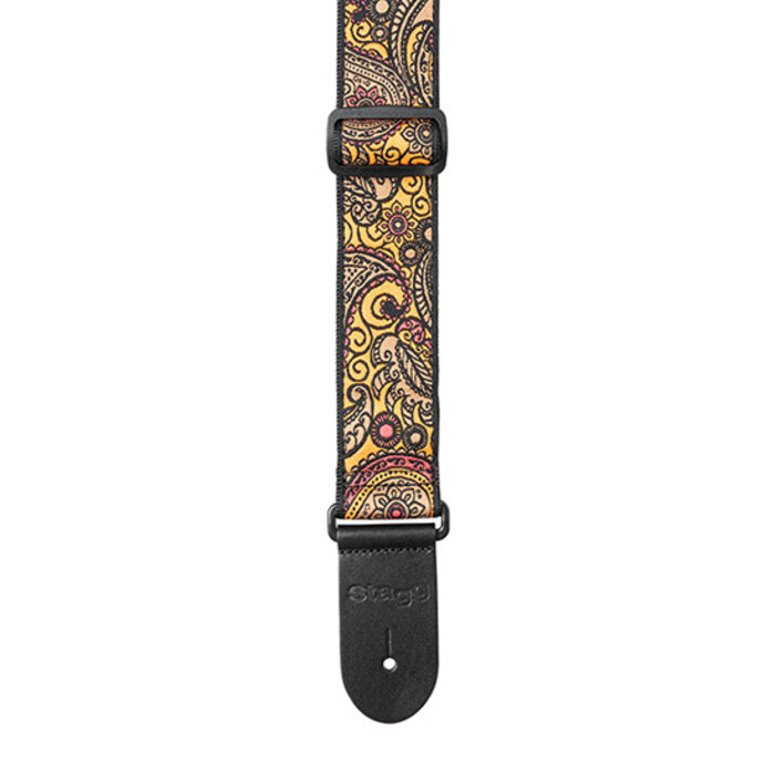 Stagg Woven Strap Paisley 1 Orange