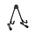 Acoustic Guitar Stand Black, BSX Hardware