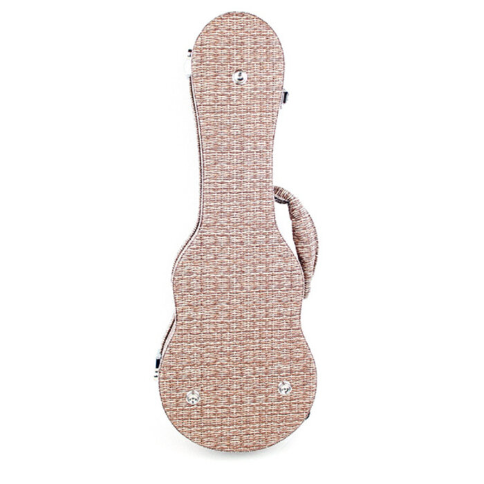Aiersi Woven Straw Design Hard Soprano Ukulele Case