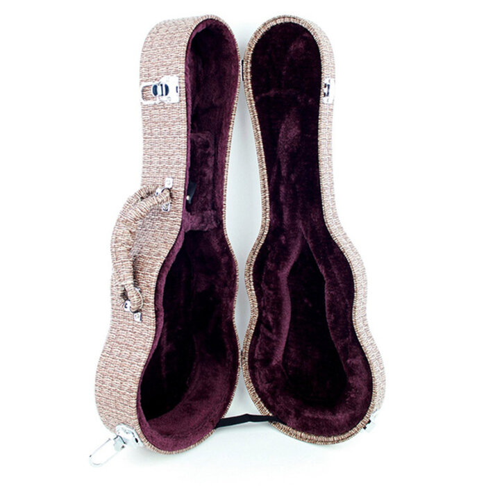 Aiersi Woven Straw Design Hard Soprano Ukulele Case