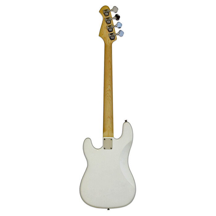 Aria STB Bass, Maple Neck White