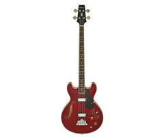 Aria Tab Semi Aco Bass, Wine Red