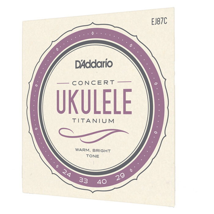 D'Addario EJ87C 28-40 Set Concert Ukulele Strings Titanium