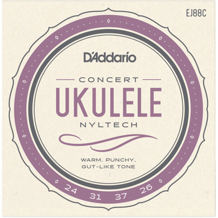 D'Addario EJ88C Set Concert Ukulele Strings Nyltech