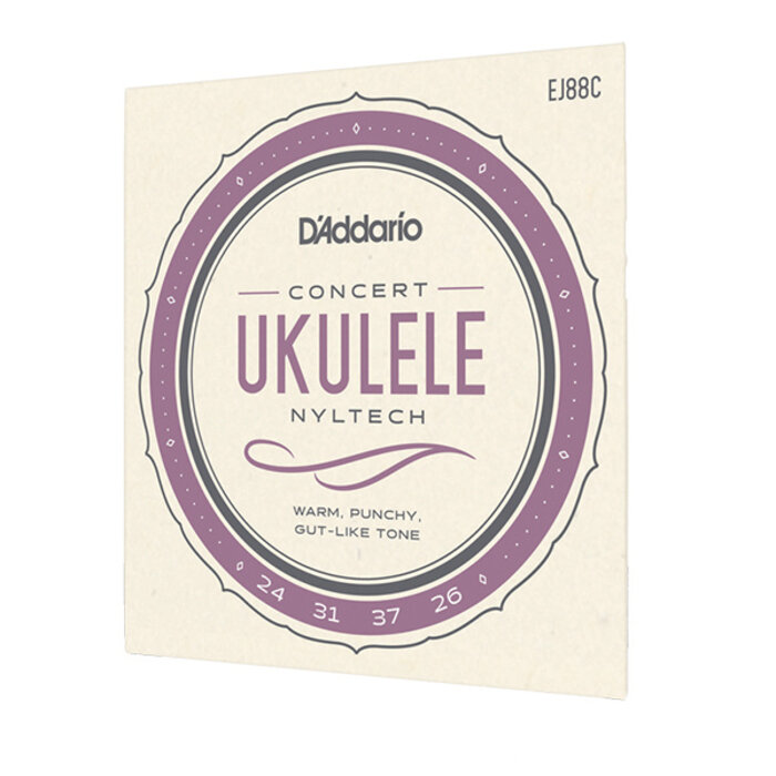 D'Addario EJ88C Set Concert Ukulele Strings Nyltech