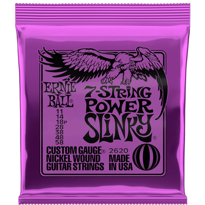 Ernie Ball 2620 Power Slinky 7 String Set