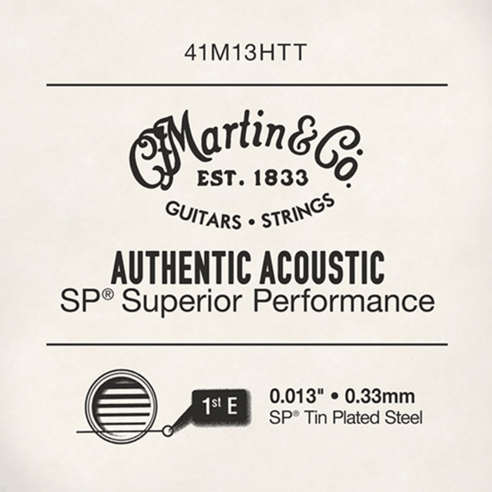 Martin Strings- Single AA-SP High Tensile Plain 0.013