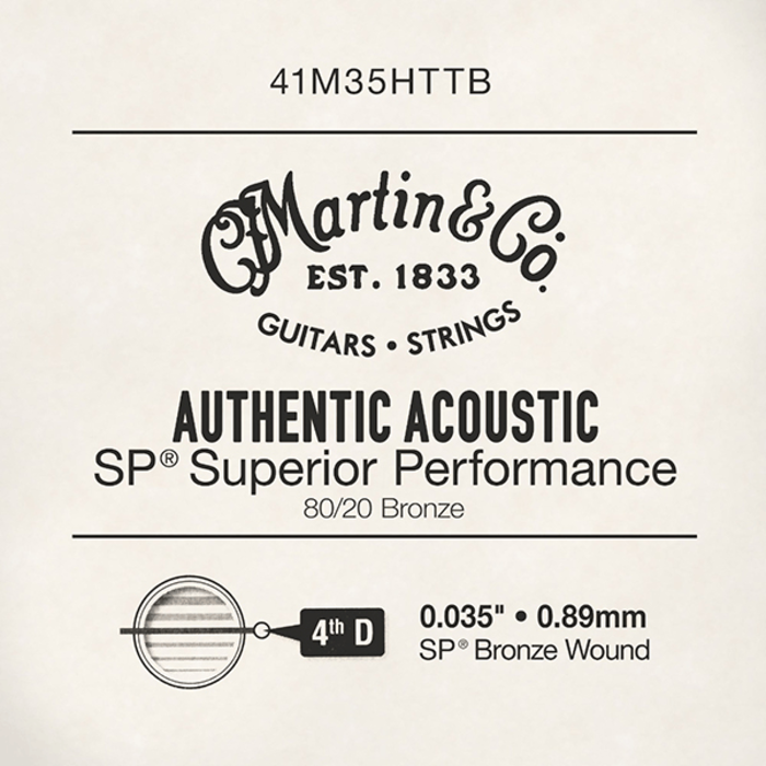 Martin Strings - Single AA-SP High Tensile Bronze 0.035
