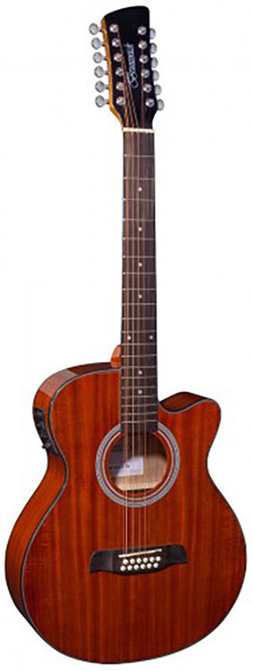 Brunswick Grand Auditorium Cutaway Electro 12 String - Mahogany