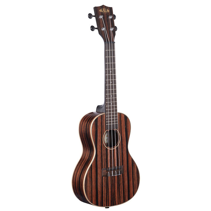 Kala Concert Ebony Striped Top, Back & Sides