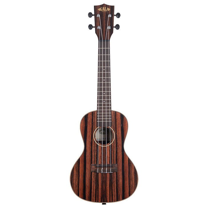 Kala Concert Ebony Striped Top, Back & Sides