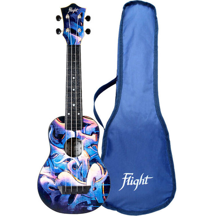 Flight TUS40 ABS Travel Ukulele - Graffiti