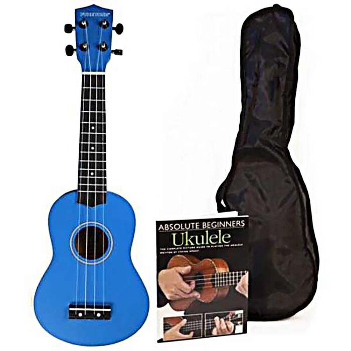 Pure Tone Soprano Ukulele Blue Pack KUS15
