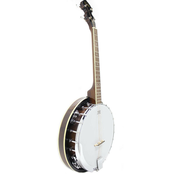 Koda FBD2417FRB 4 String Banjo 17 Fret Wooden Ring Mahogany Neck W/ Bag