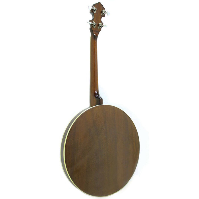 Koda FBD2417FRB 4 String Banjo 17 Fret Wooden Ring Mahogany Neck W/ Bag