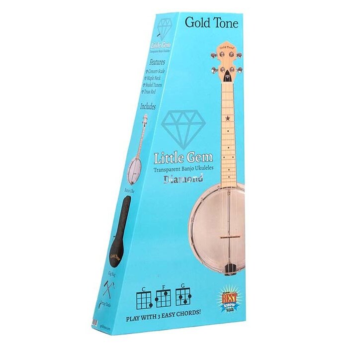 Gold Tone LG-D Little Gem Banjo Uke Diamd+Bag