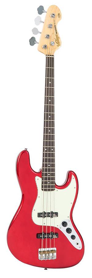 Vintage VJ74 Bass Candy Apple Red